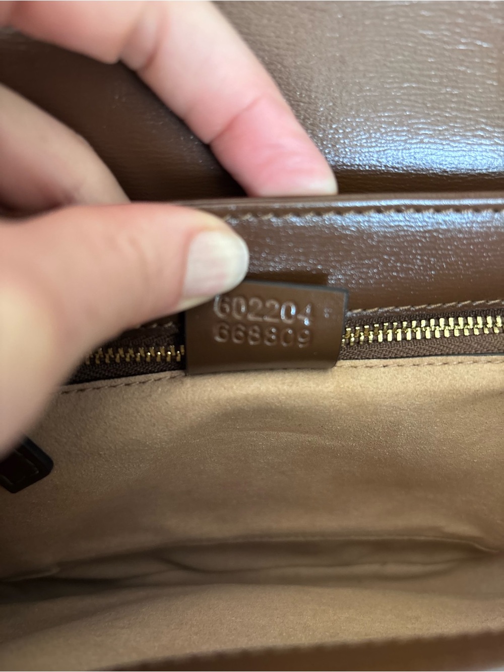Gucci Beige GG Supreme Canvas Crossbody with Brown Leather Trim - Picture 9 of 12